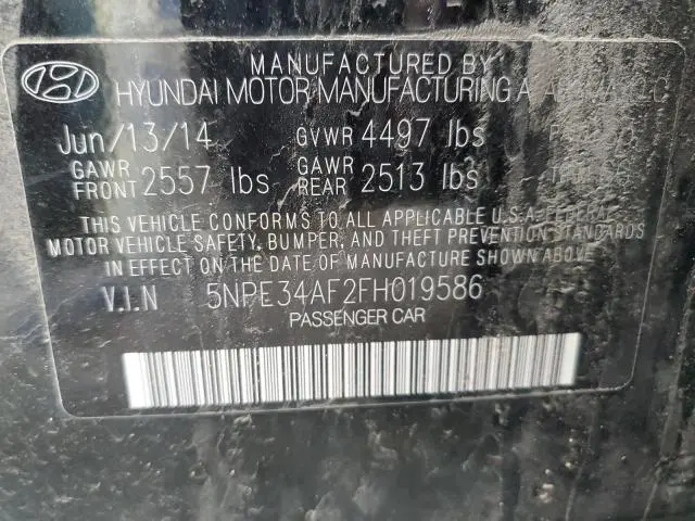 2015 HYUNDAI SONATA SPORT  