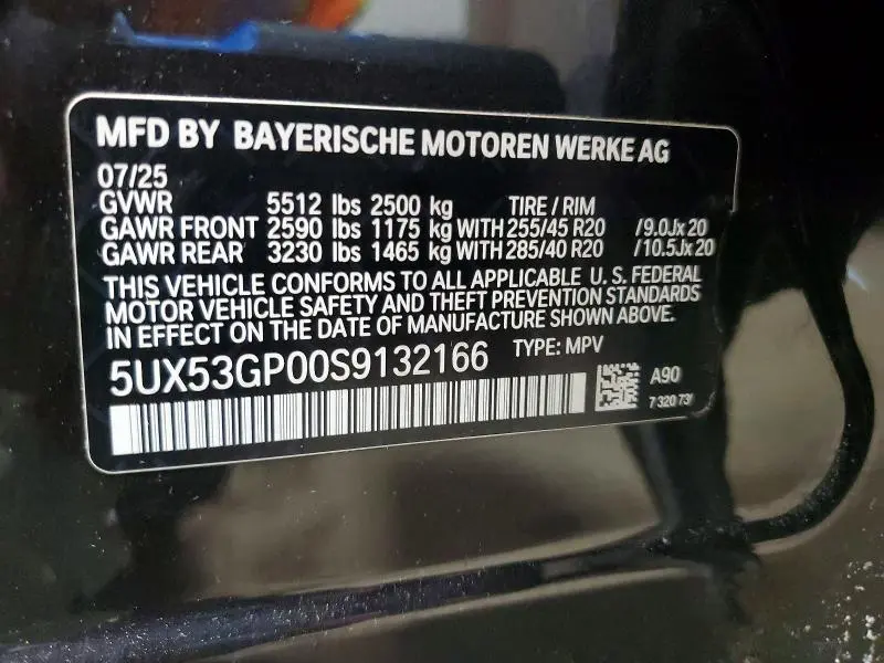 2025 BMW X3 30 XDRIVE  