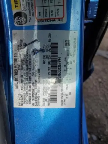 2012 FORD FUSION SEL  