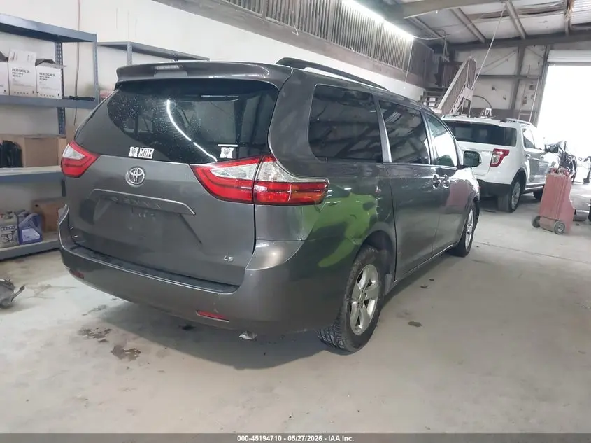 2017 TOYOTA SIENNA LE 8 PASSENGER