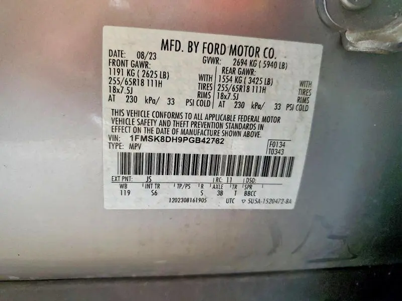 2023 FORD EXPLORER XLT  