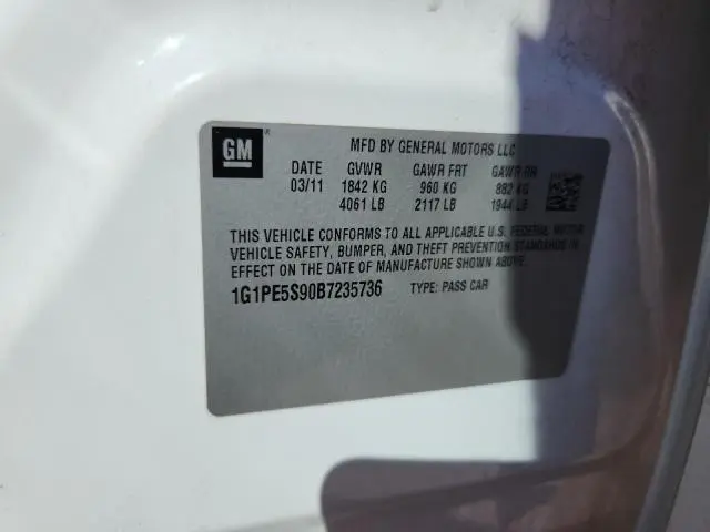 2011 CHEVROLET CRUZE LT  
