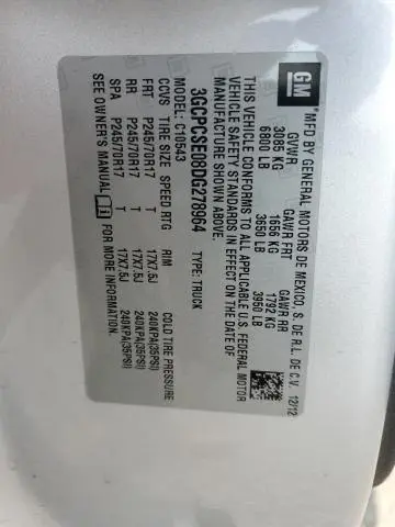 2013 CHEVROLET SILVERADO C1500 LT  