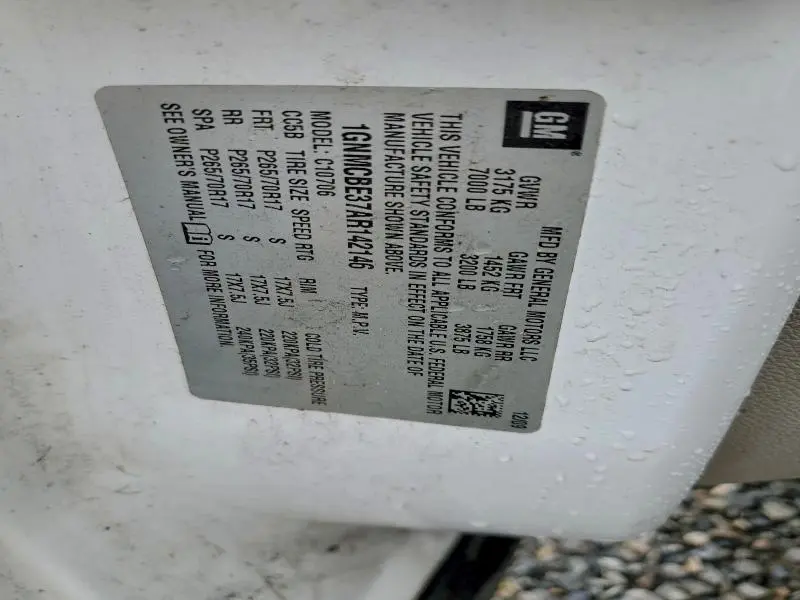 2010 CHEVROLET TAHOE C1500 LT  