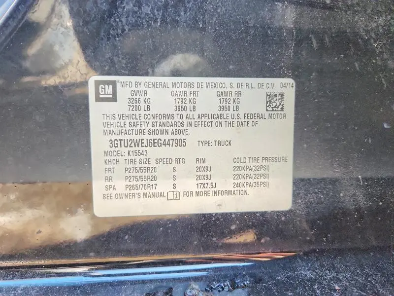 2014 GMC SIERRA K1500 DENALI  