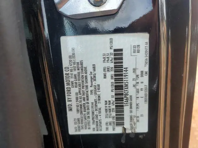 2021 FORD MUSTANG GT  