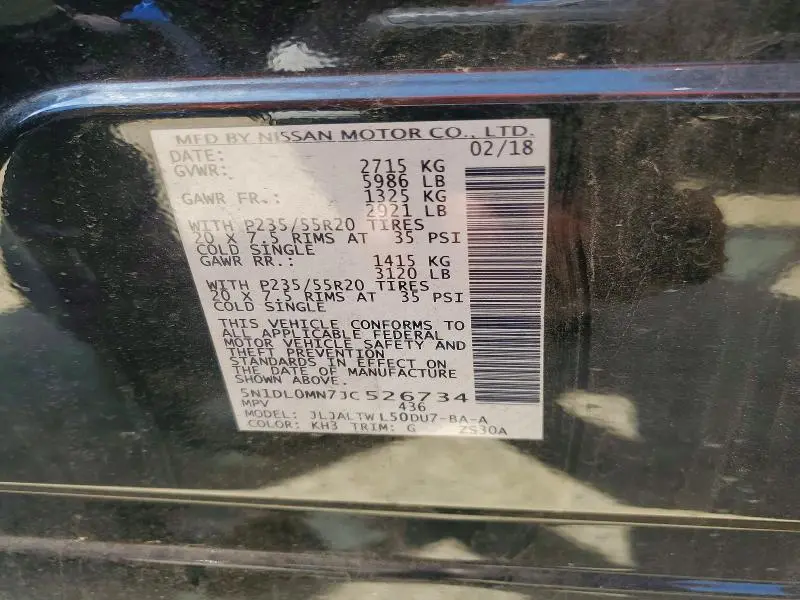2018 INFINITI QX60 BASE  