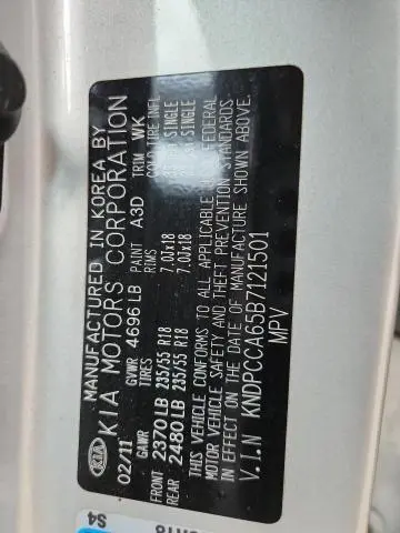 2011 KIA SPORTAGE EX  