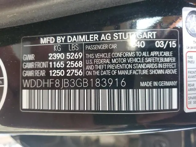 2016 MERCEDES-BENZ E 350 4MATIC  