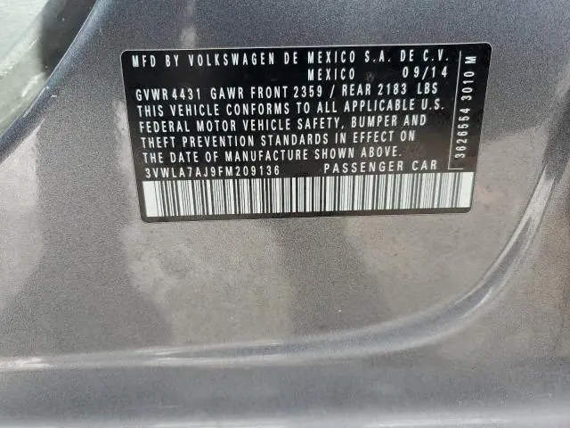 2015 VOLKSWAGEN JETTA TDI  