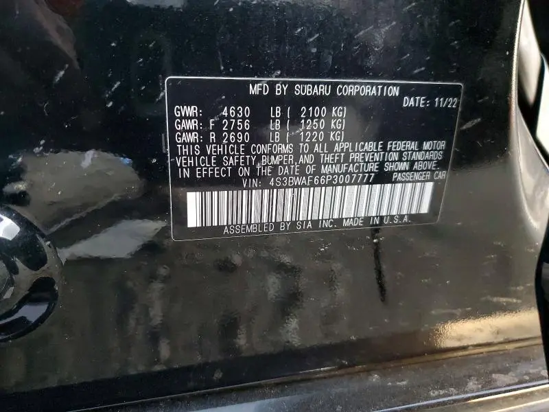 2023 SUBARU LEGACY PREMIUM  