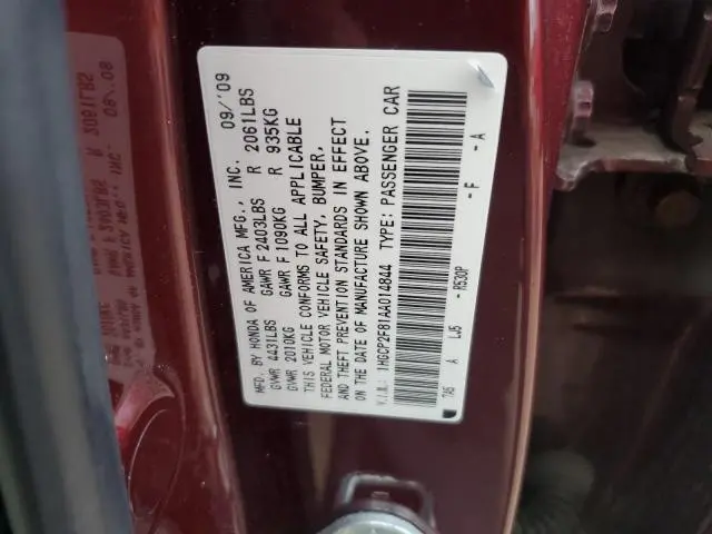 2010 HONDA ACCORD EXL  