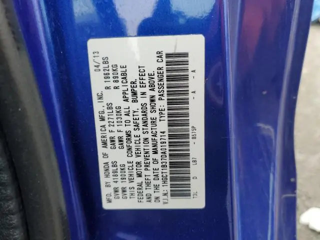 2013 HONDA ACCORD LX-S  