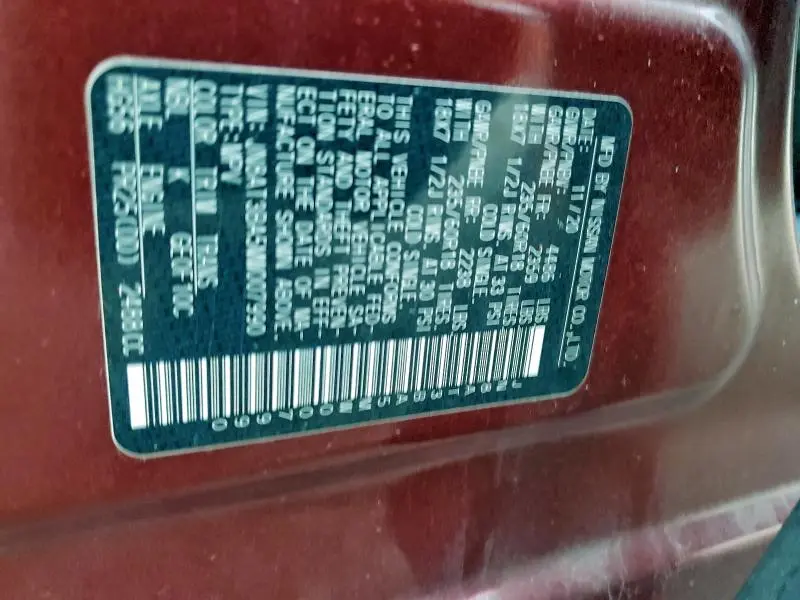 2021 NISSAN ROGUE SV  