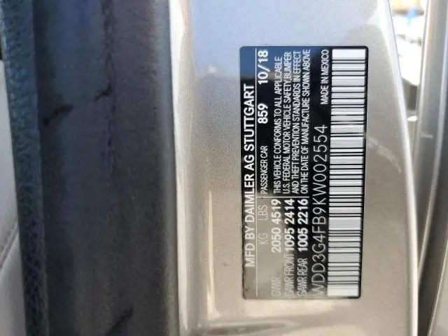 2019 MERCEDES-BENZ A 220 4MATIC  