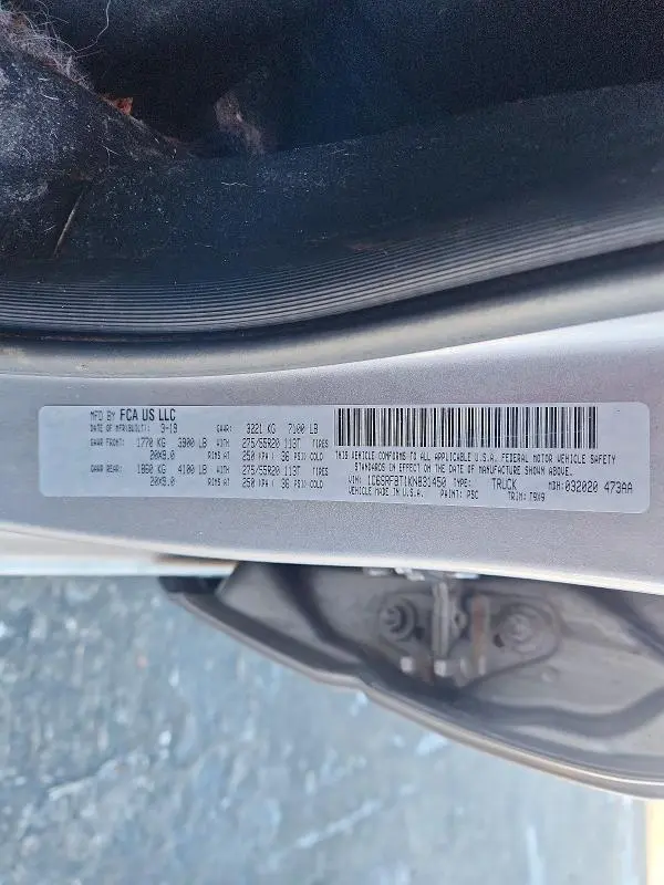 2019 RAM 1500 BIG HORN  