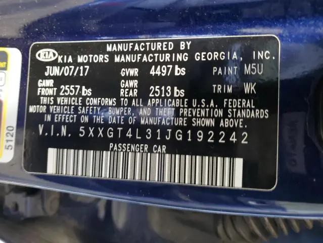 2018 KIA OPTIMA LX  