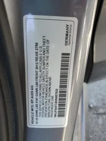 2017 AUDI A6 PREMIUM