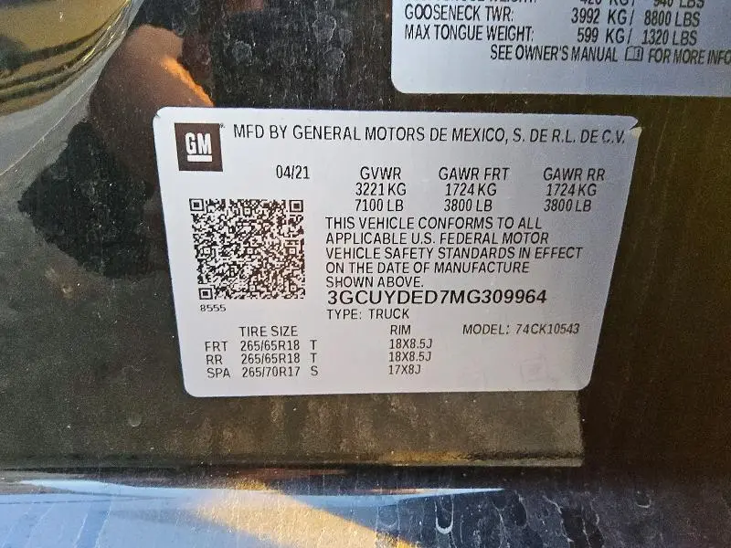 2021 CHEVROLET SILVERADO K1500 LT  