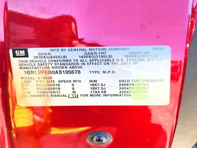 2010 CHEVROLET TRAVERSE LT  