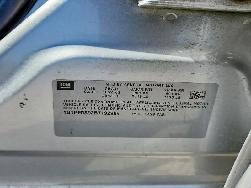 2011 CHEVROLET CRUZE LT  