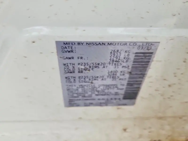 2013 NISSAN PATHFINDER S  