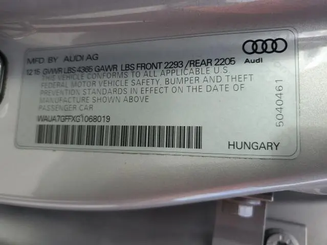 2016 AUDI A3 PREMIUM  