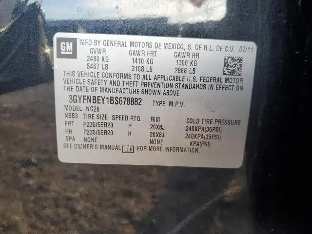 2011 CADILLAC SRX PERFORMANCE COLLECTION  