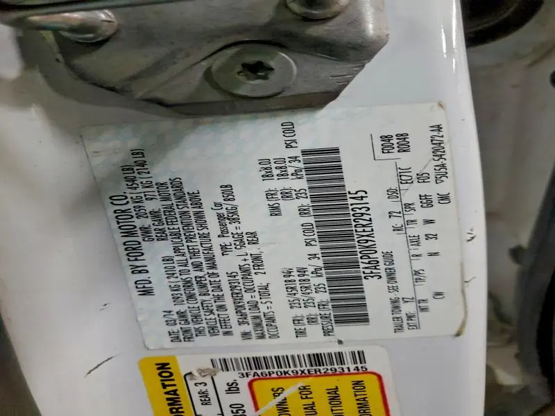 2014 FORD FUSION TITANIUM  