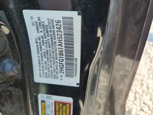 2010 HONDA CIVIC LX  