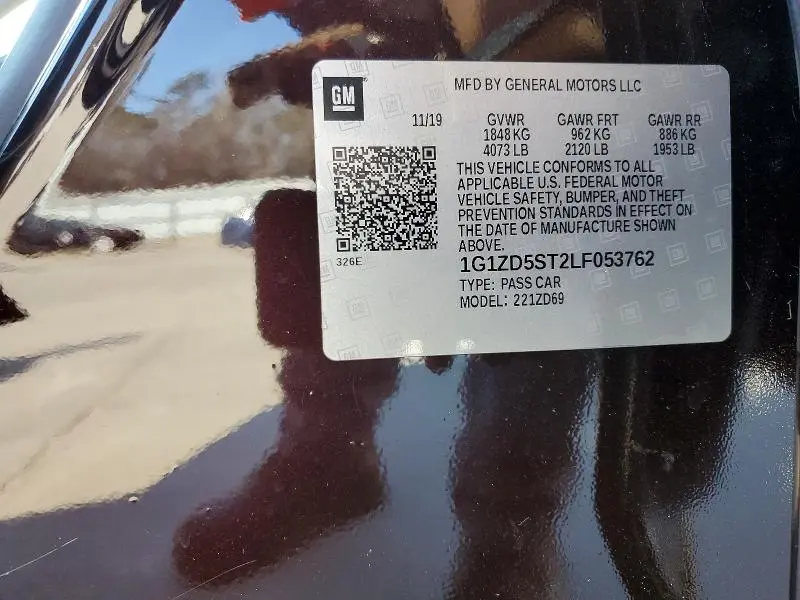 2020 CHEVROLET MALIBU LT  