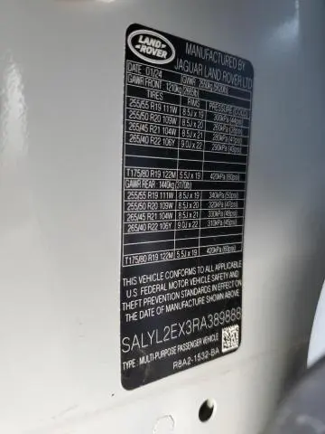 2024 LAND ROVER RANGE ROVER VELAR DYNAMIC SE  