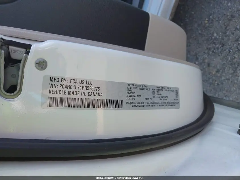 2023 CHRYSLER PACIFICA HYBRID TOURING L