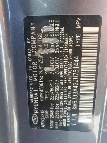 2018 HYUNDAI TUCSON SEL