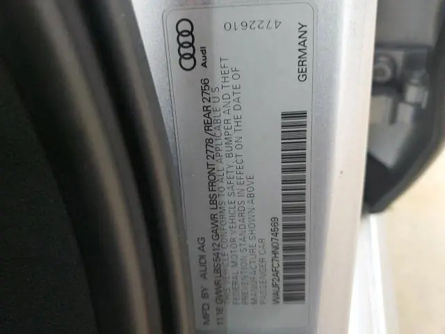 2017 AUDI A6 PREMIUM PLUS  