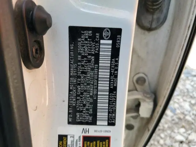 2015 TOYOTA AVALON HYBRID  