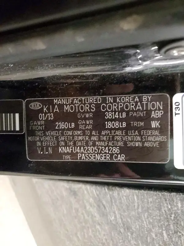 2013 KIA FORTE EX  