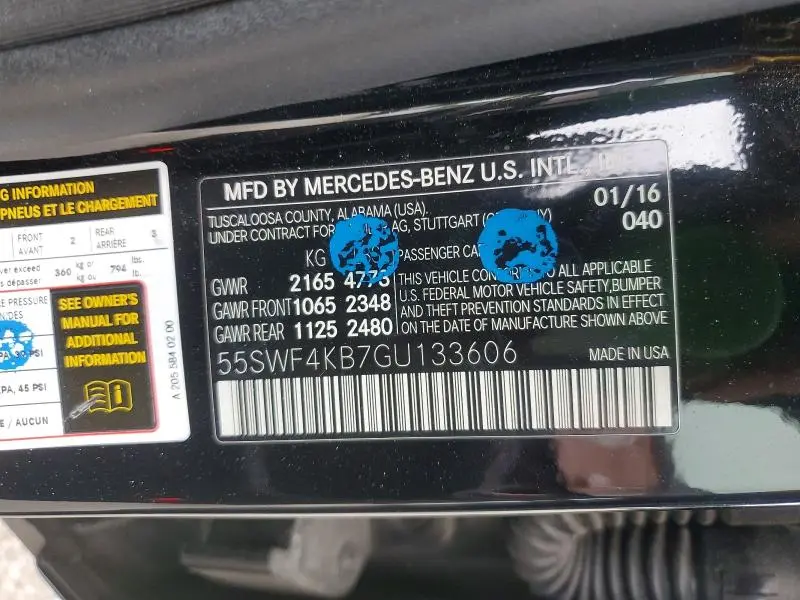 2016 MERCEDES-BENZ C 300 4MATIC  