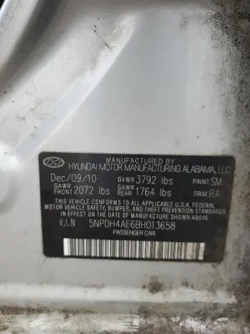 2011 HYUNDAI ELANTRA GLS  