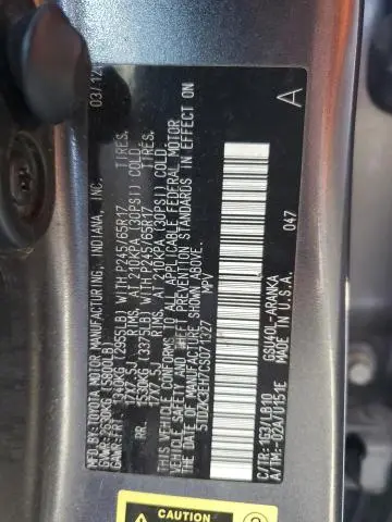 2012 TOYOTA HIGHLANDER BASE