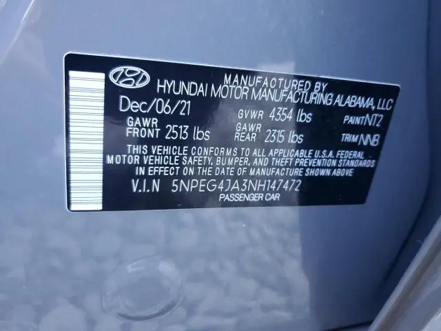 2022 HYUNDAI SONATA SE