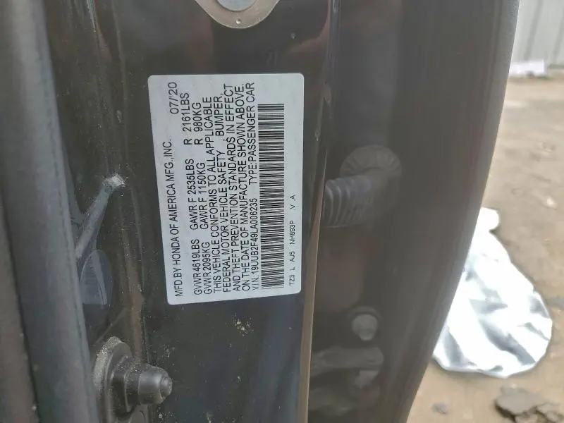 2020 ACURA TLX TECHNOLOGY  