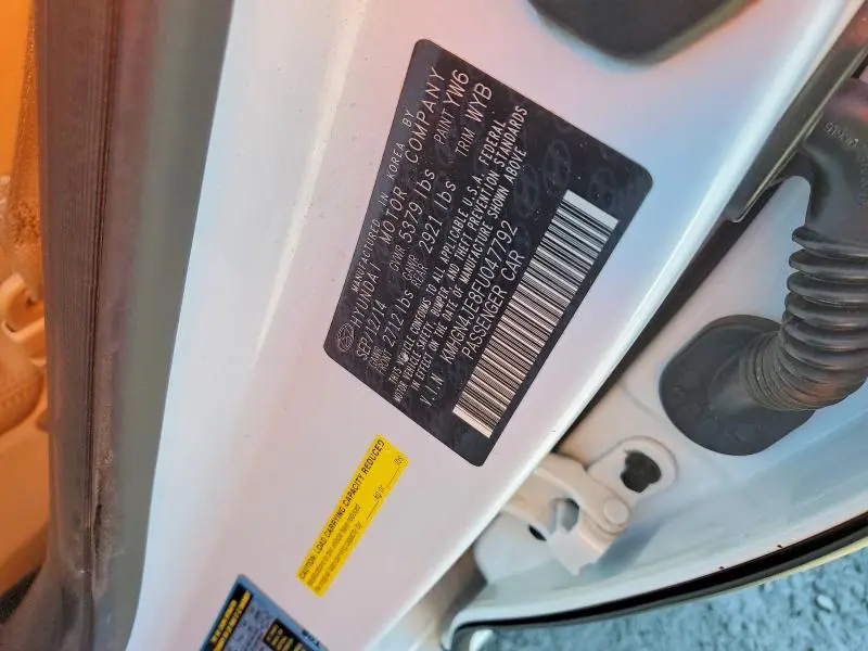 2015 HYUNDAI GENESIS 3.8L  