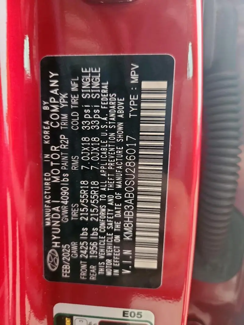 2025 HYUNDAI KONA SEL  