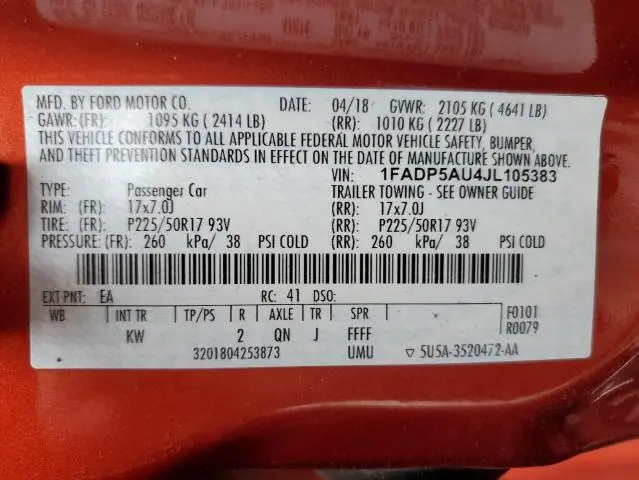 2018 FORD C-MAX SE  