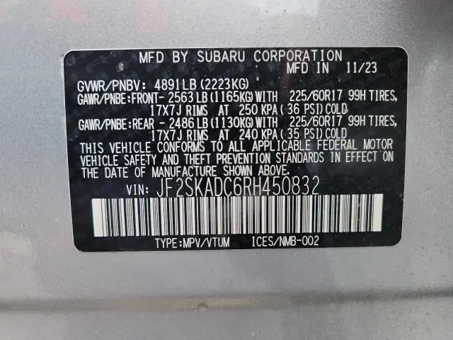 2024 SUBARU FORESTER PREMIUM  