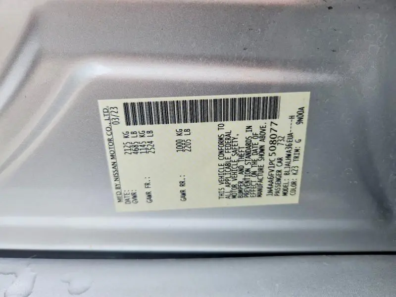 2023 NISSAN MAXIMA PLATINUM  