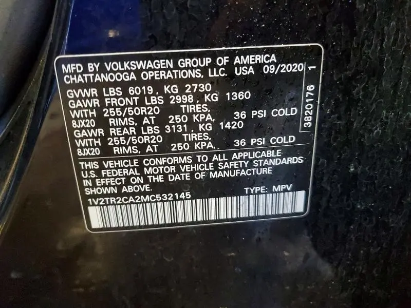 2021 VOLKSWAGEN ATLAS SEL PREMIUM  