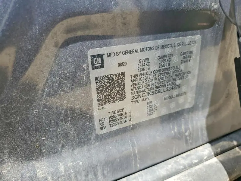 2020 CHEVROLET TRAX LS  