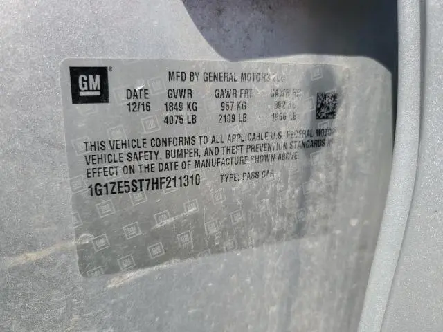 2017 CHEVROLET MALIBU LT  